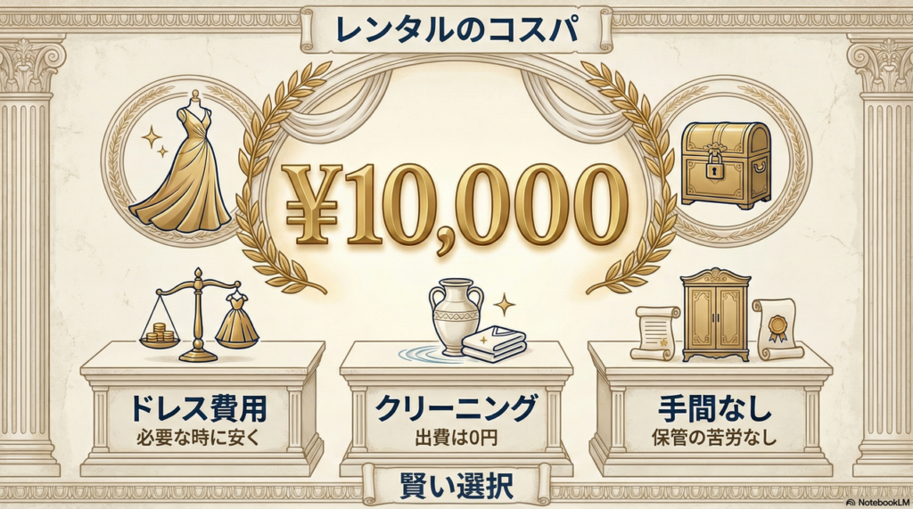 1回限りの参列に数万円はもったいない？購入とレンタルのコスパを徹底比較