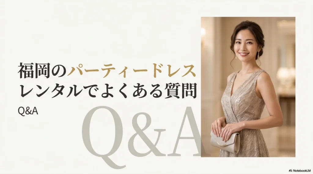 福岡のパーティードレスレンタルでよくある質問