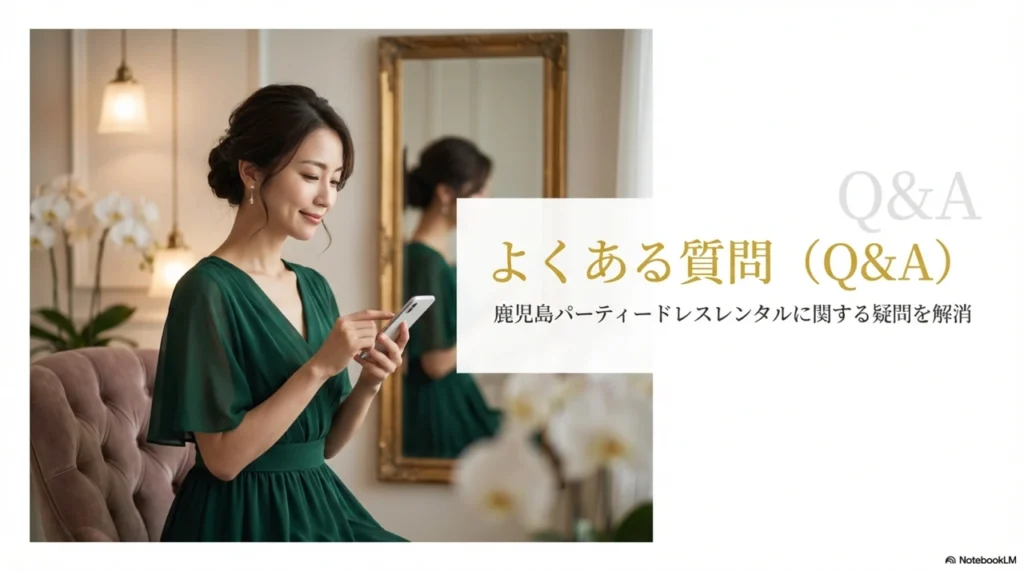 鹿児島パーティードレスレンタルでよくある質問(Q&A)
