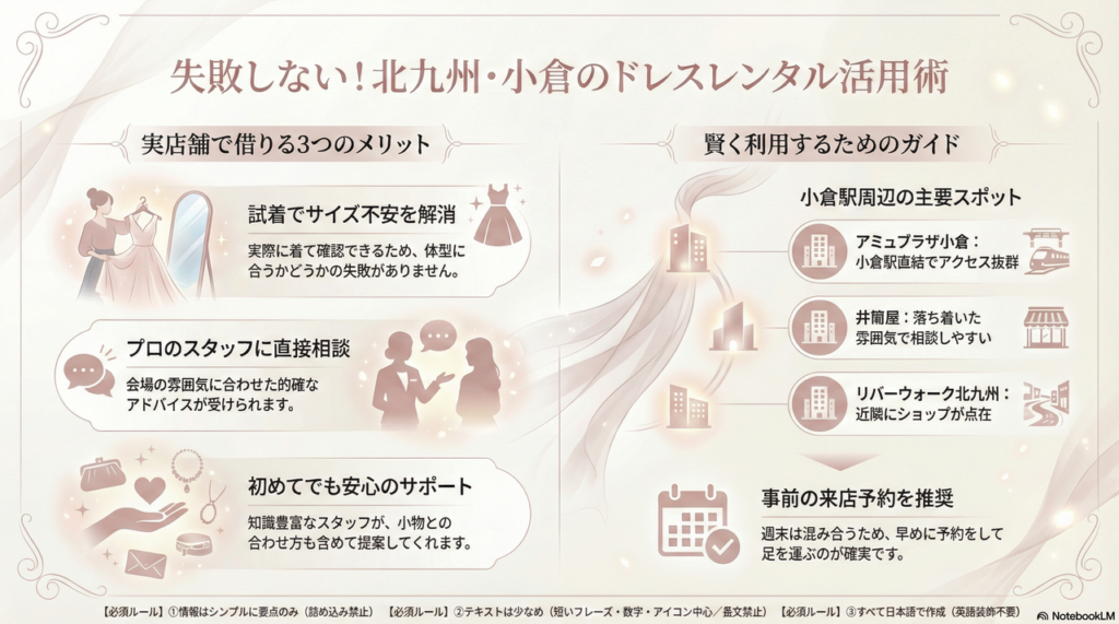 試着重視なら小倉駅周辺や商業施設内の実店舗がおすすめ