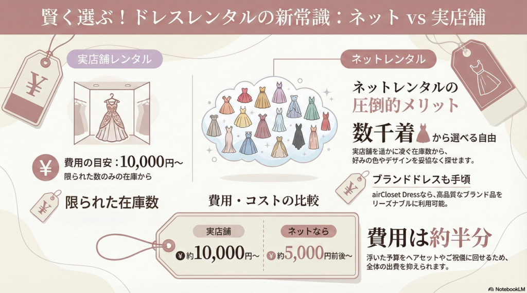 安さとデザイン数を優先するならネットレンタルを活用する