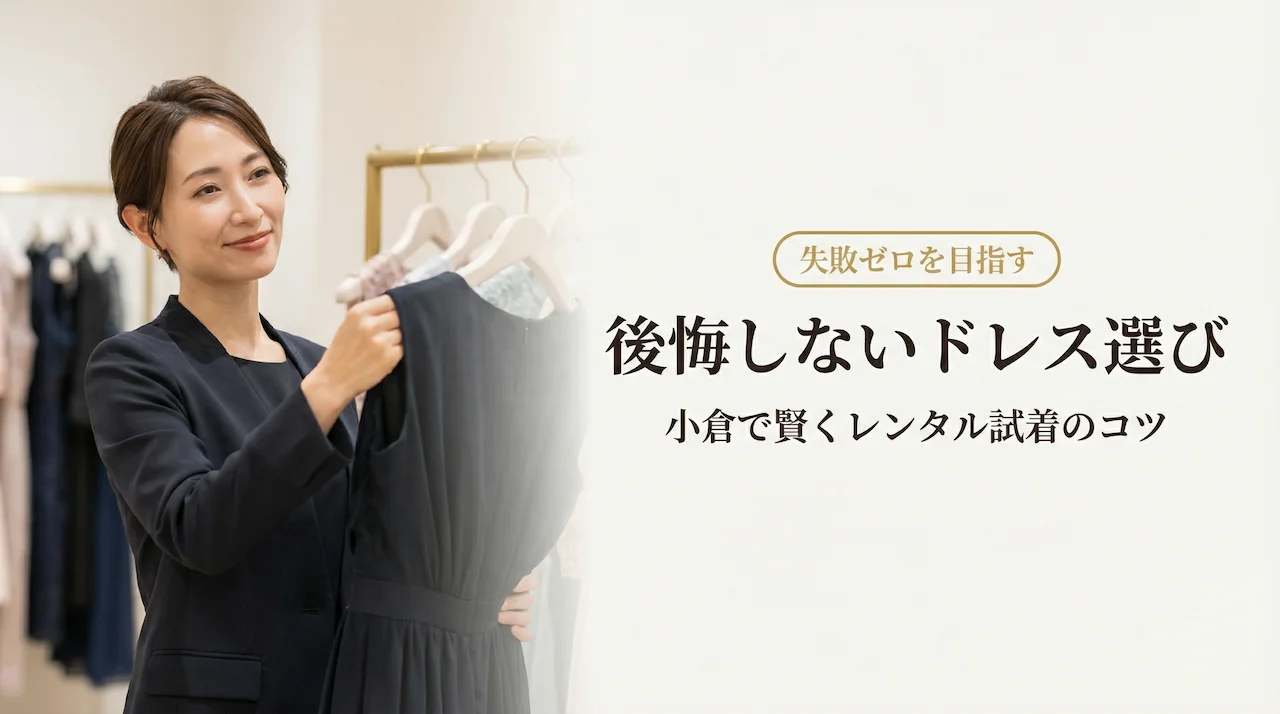 小倉パーティードレスレンタルの後悔を避ける！試着と賢い選び方