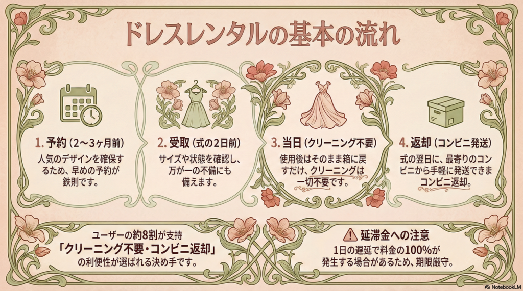 初めてでもスムーズ！予約から受取・返却までの基本的な流れ