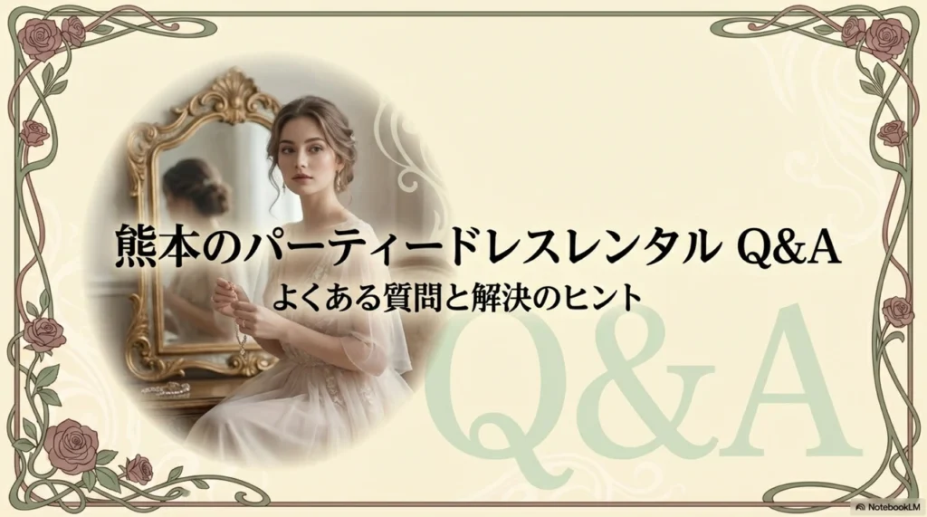 熊本のパーティードレスレンタルに関するよくある質問