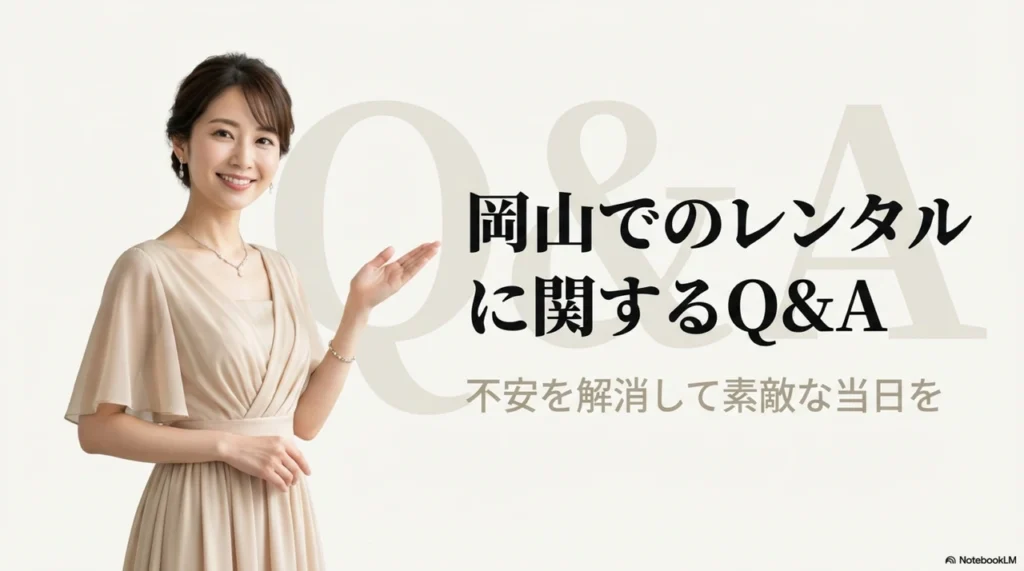 岡山でパーティードレスをレンタルする際のよくある質問(Q&A)