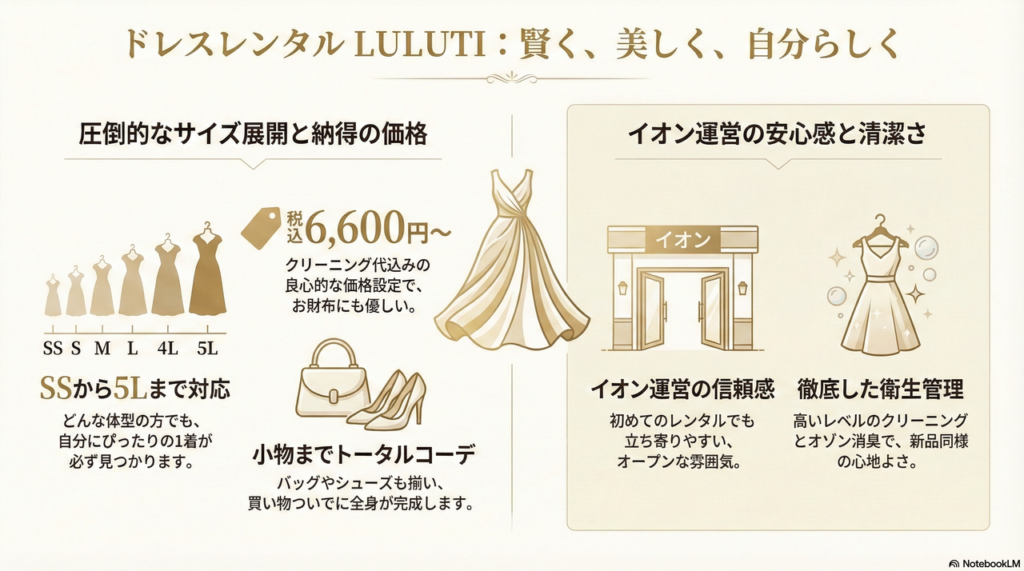 LULUTI(ルルティ)イオンモール広島府中店:安い&サイズ展開が豊富