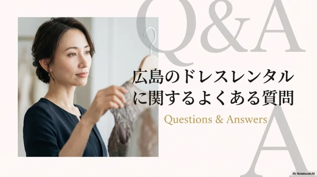 広島のドレスレンタルに関するよくある質問