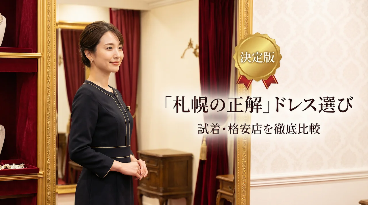 パーティードレスをレンタル。札幌での賢い選び方【試着・格安店】徹底比較