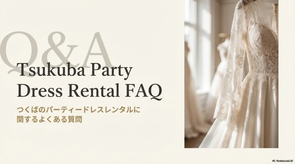 つくばのパーティードレスレンタルに関するよくある質問