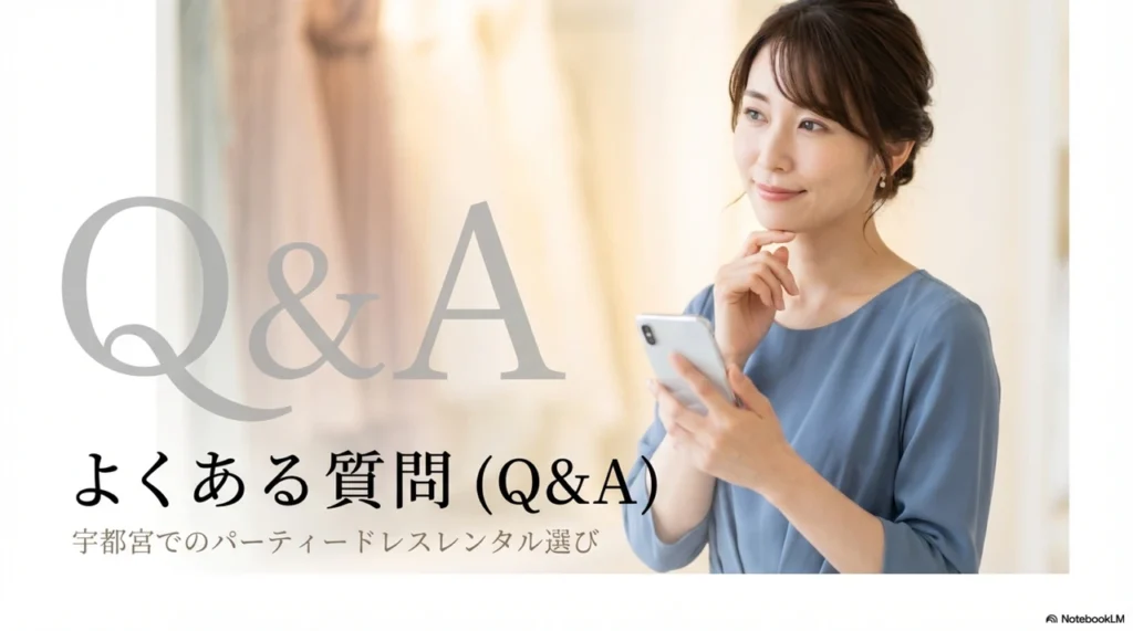 宇都宮でのパーティードレスレンタル選びでよくある質問