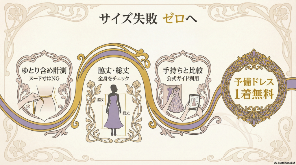 手軽さとコスパ重視派向け.ネットレンタルで「サイズ違い」を防ぐ3つの計測ルール