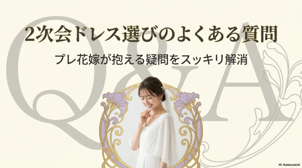 2次会ウエディングドレスレンタルの選び方でよくある質問(Q&A)