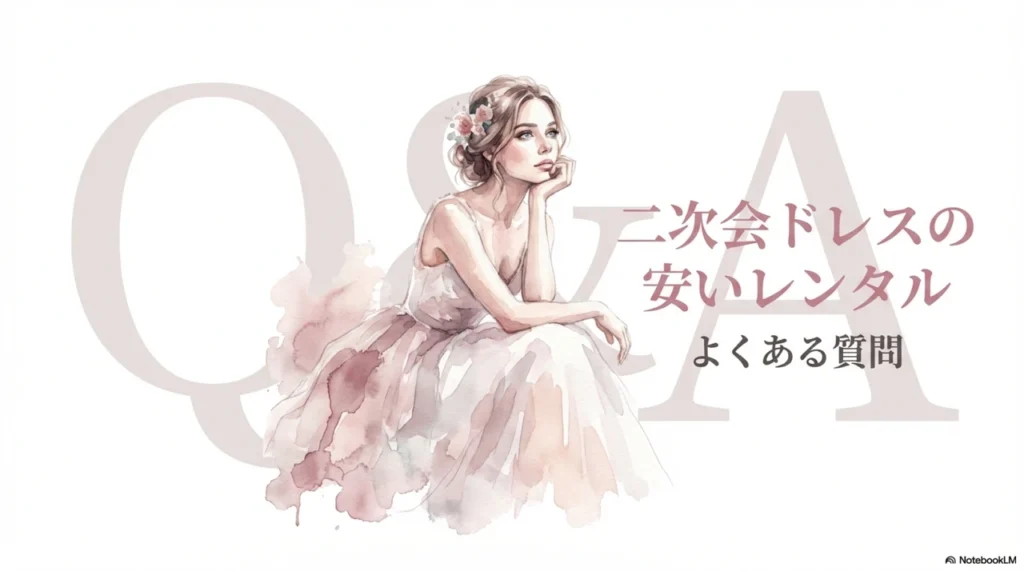 二次会ドレスの安いレンタルでよくある質問(Q&A)