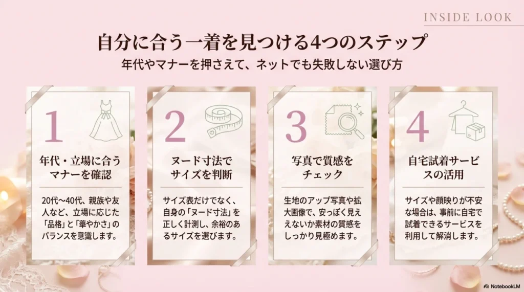 【年代・立場別】ネットで自分に合う結婚式ドレスを賢く見つけるコツ