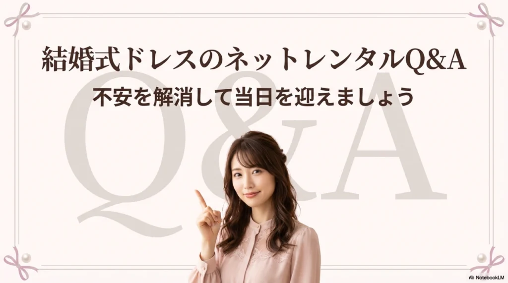 結婚式ドレスのネットレンタルでよくある質問(Q&A)